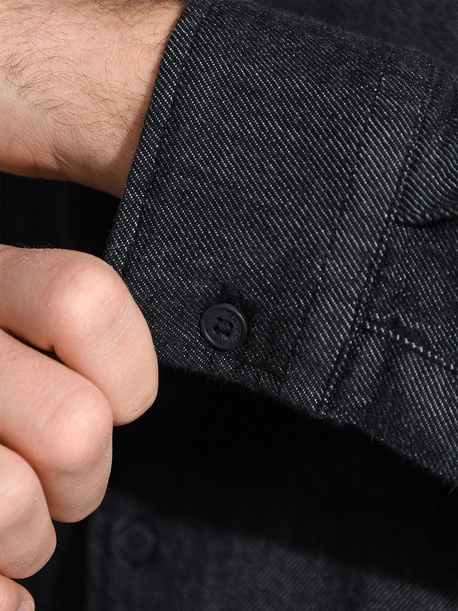 Сорочка цвета графит из хлопка